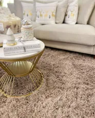 Shaggy Rug CIDE Beige 140 x 200 cm_983244