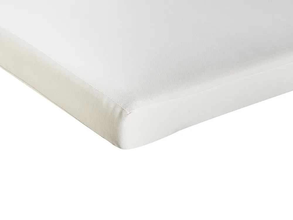 Sonnenliege mit Kissen AZZANELLO mit Relaxfunktion Akazienholz Cremeweiß_956857