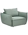 Armchair KUNES Fabric Light Green