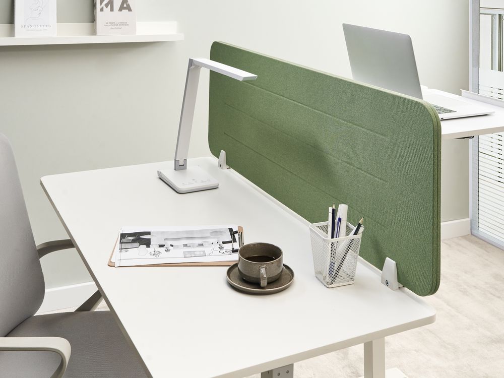 Bureauscheidingswand ZIGGY 120 x 40 cm Groen