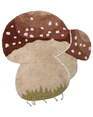 Kinderteppich TOADSTOOL Hellbeige 100 x 100 cm Baumwolle_1107704