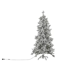 Artificial Snowy Christmas Tree LED TATLOW 180 cm Green_813202