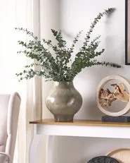 Blumenvase MAGAN 31 cm Keramik Taupe_847843