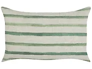 Dekokissen 2er Set KAFRA 30 x 50 cm Grün Streifenmuster_902161
