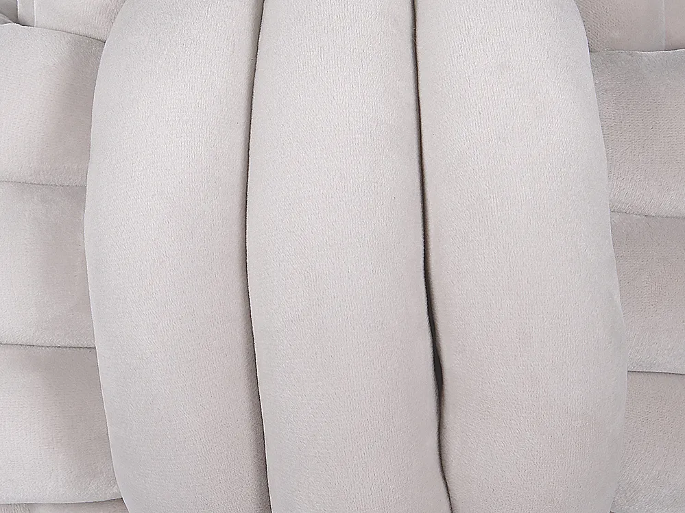 Throw Cushion MALNI 30 x 30 cm Velvet Light Grey Solid_790147