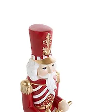 Weihnachtsdekoration KINNARI 80 cm Nussknacker Rot / Weiß_1175230