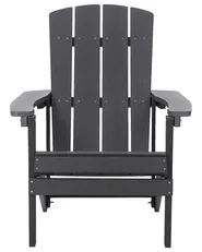 Gartenstuhl ADIRONDACK mit Fußstütze Dunkelgrau_809570