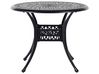 Outdoor Bistrotisch ANCONA 90 cm 90 cm Metall Schwarz