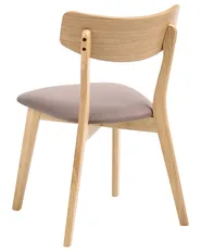 Esszimmerstuhl 2er Set HOLLY Holz Hellbraun / Braun_1065874