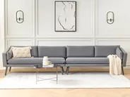 Garden Sofa 4 Seater LORETELLO Grey_872295