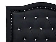 Bett mit Lattenrost Kunstleder METZ 160 x 200 cm Schwarz_1173786