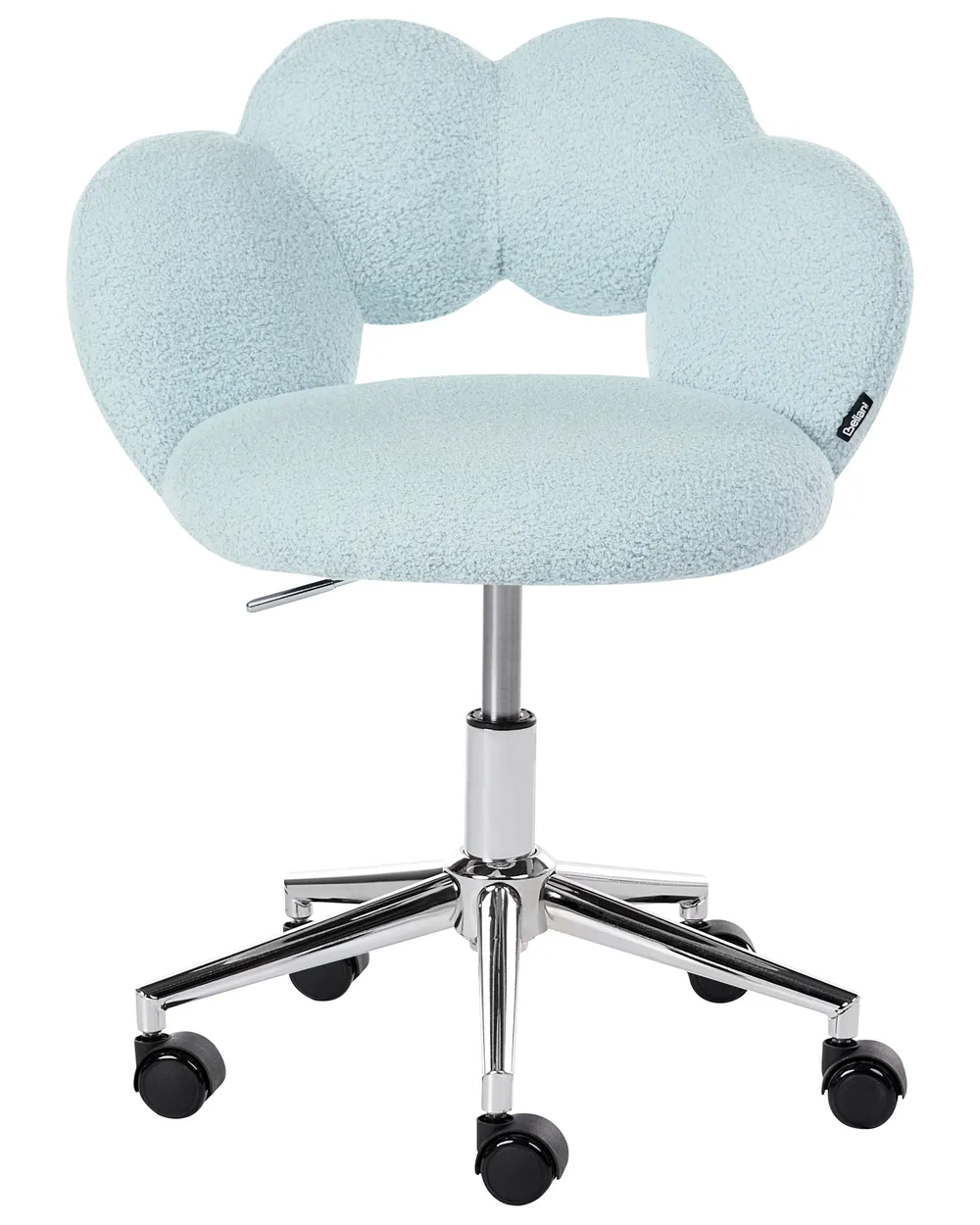Schreibtischstuhl WHIZZY Bouclé Hellblau_1062512