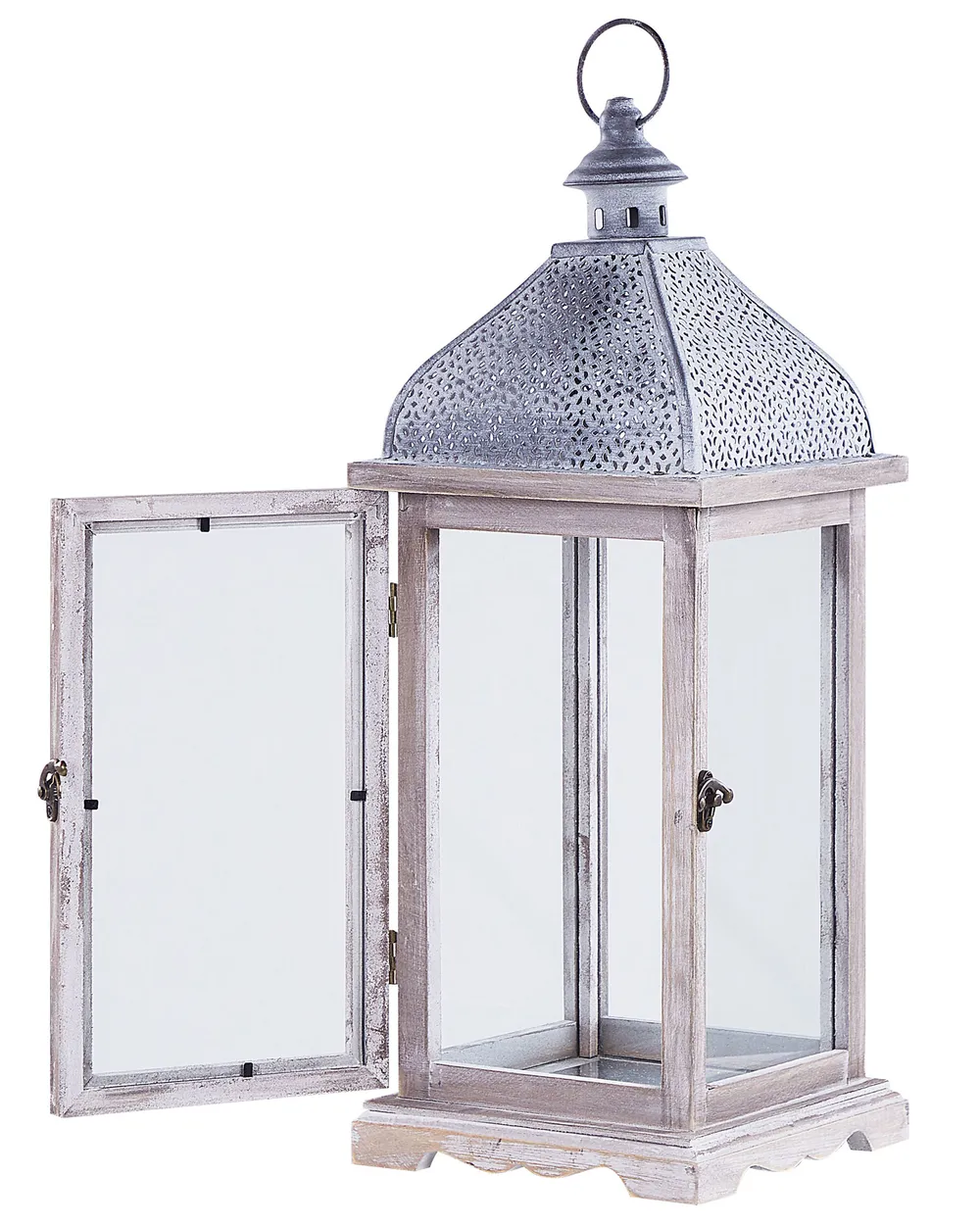 Lantern SAMAR 47 cm Pine Wood White_817766