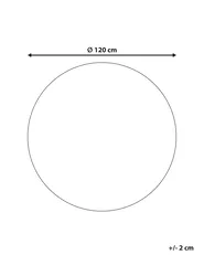 Kinderteppich VURGUN Dunkelblau ø 120 cm Baumwolle_907238