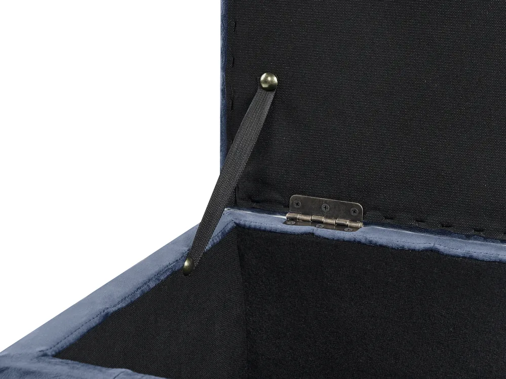 Storage Ottoman MICHIGAN Velvet Dark Blue_1029019