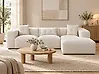 Corner Sofa DOLVA Boucle Off-White Left Hand