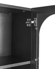 Vitrine mit Glastüren LANGFORD 100 cm Schwarz_955398