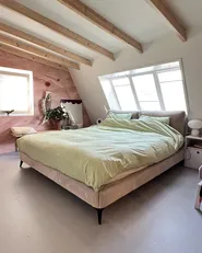 Bed Corduroy MELLE 160 x 200 cm (EU King Size) Taupe_951662