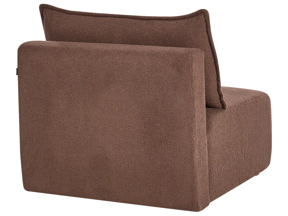 Modular U-Shape Sofa NERBO Boucle Brown_1034442
