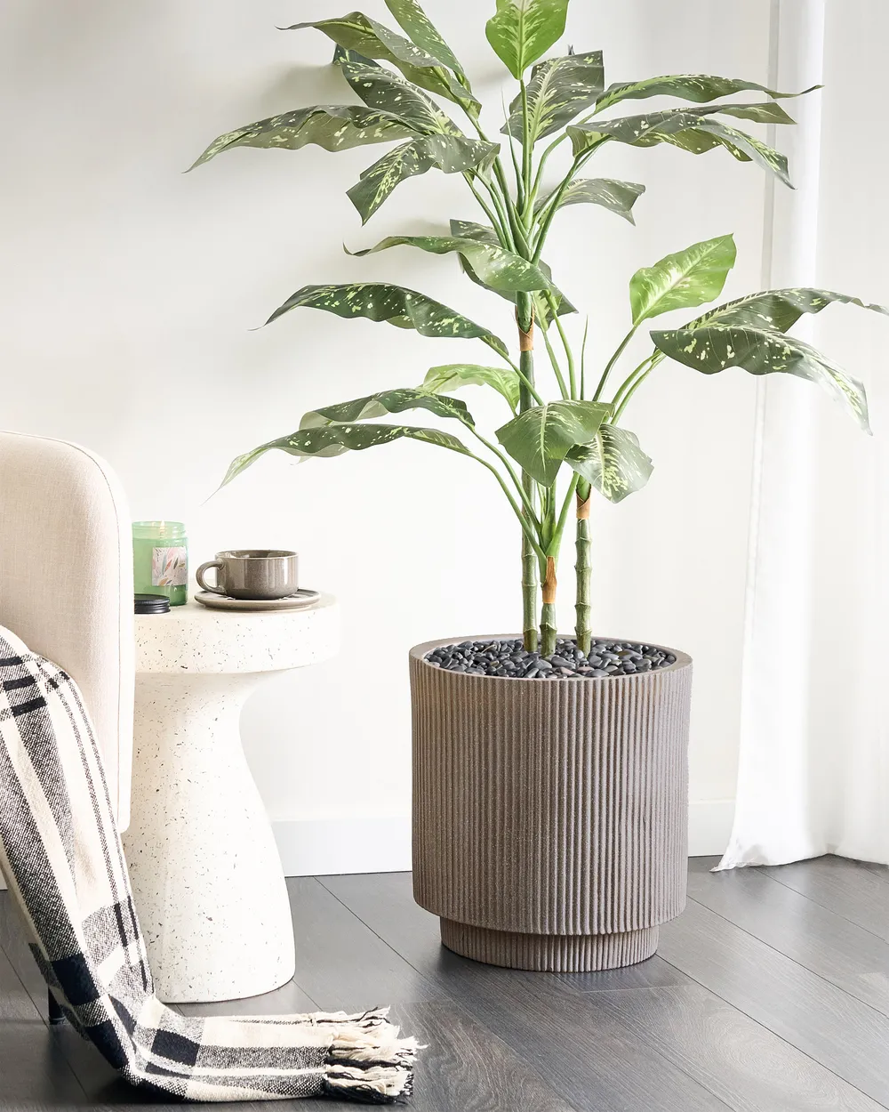 Blumenkübel DARIA 37 cm Taupe