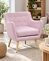 Sessel DRAMMEN Stoff Rosa