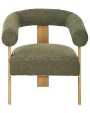 Sessel ILBRO Bouclé Grün / Hellbraun_984737