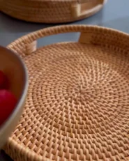 Dekotablett 2er Set ADELSO Rattan Beige_990478