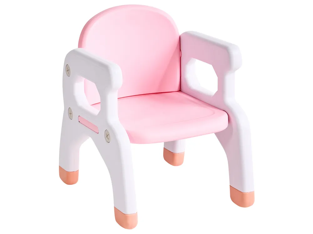 Kids Table with Chairs BOLLON Pink_1124285
