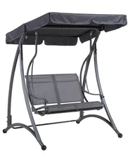 Patio Swing TESERO Metal Grey_691907