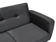 Schlafsofa 2-Sitzer FLORLI Stoff Schwarz_704106