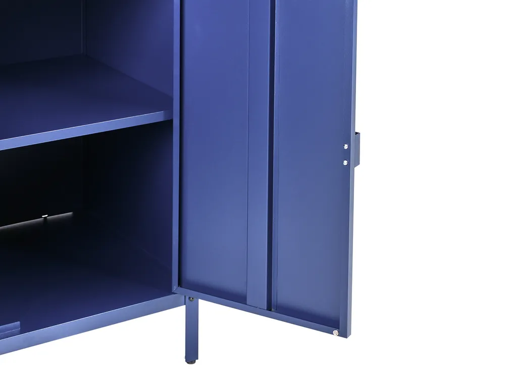 Outdoor-Küche 3er Set mit Spüle VILAMA Blau Metall_974957