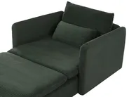 Modul Ecksofa 3-Sitzer EGERIS Cord Dunkelgrün rechtsseitig_1067199