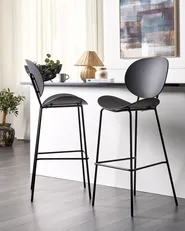 Set of 2 Bar Chairs SHONTO Black_886176