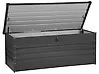 Aufbewahrungsbox CEBROSA 165 cm 70 cm Metall Graphitgrau