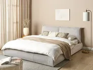Wasserbett Cord VINAY 180 x 200 cm Hellbeige_880978