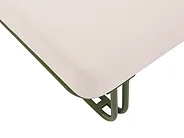 Garden Lounge Set with Table and Ottoman 3 Seater CAMEROTA  Metal Green_1156976