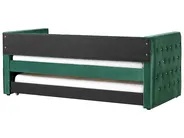 Ausziehbett Samtstoff GASSIN 90 x 200 cm Smaragdgrün_779281