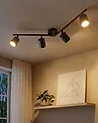 Strahler 4-flammig NYANDO Metall Schwarz