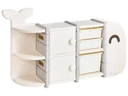 Spielzeugaufbewahrung WHALAN Wal 83 cm Beige_1120821