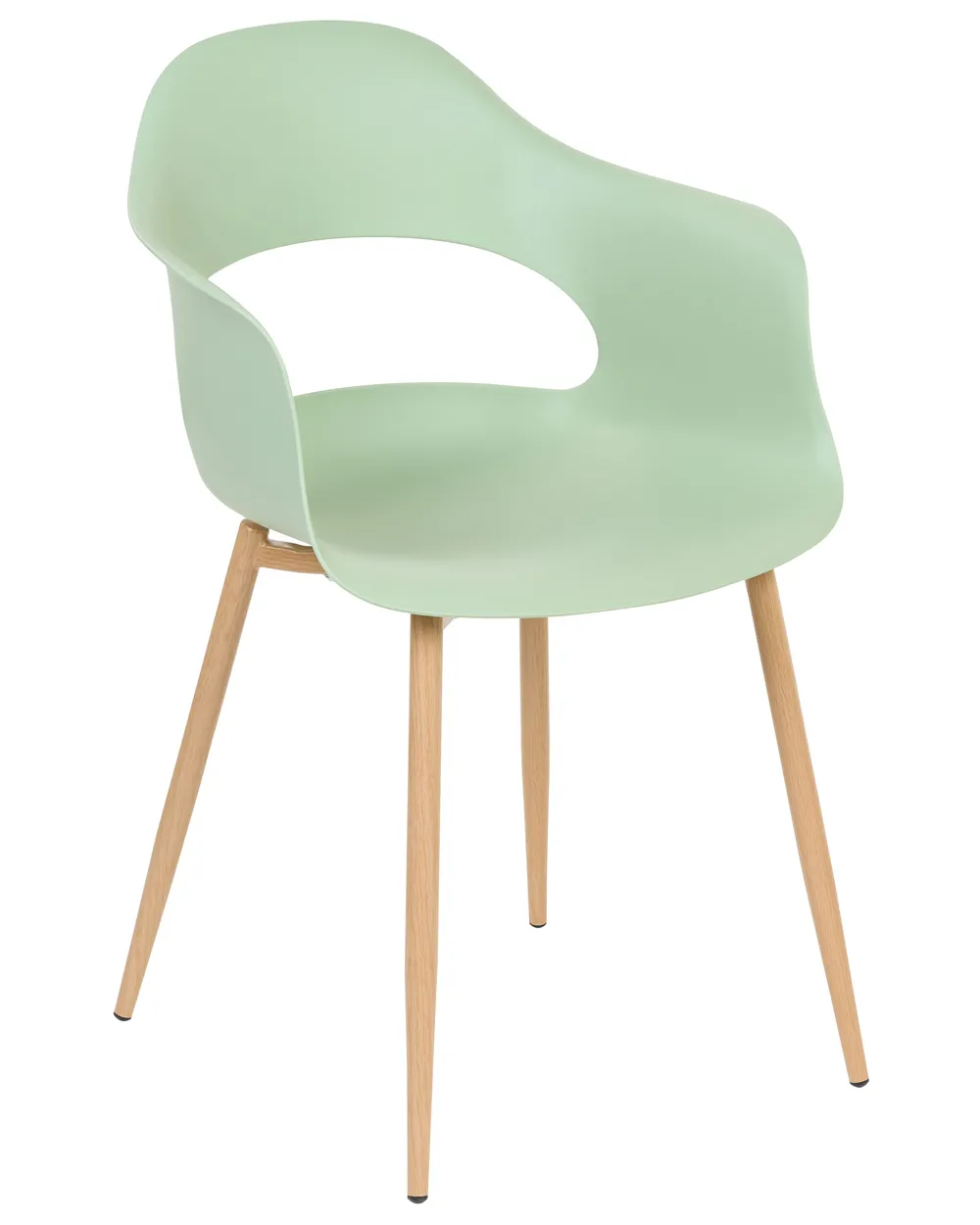 Set of 2 Dining Chairs UTICA Light Green_861938