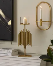 Kerzenständer NIAS 53 cm Metall Gold_826495