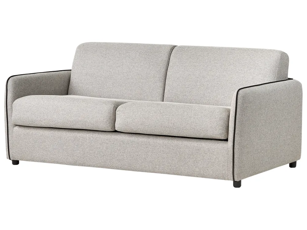 Schlafsofa 2-Sitzer ISHOJ Stoff Hellgrau_939973