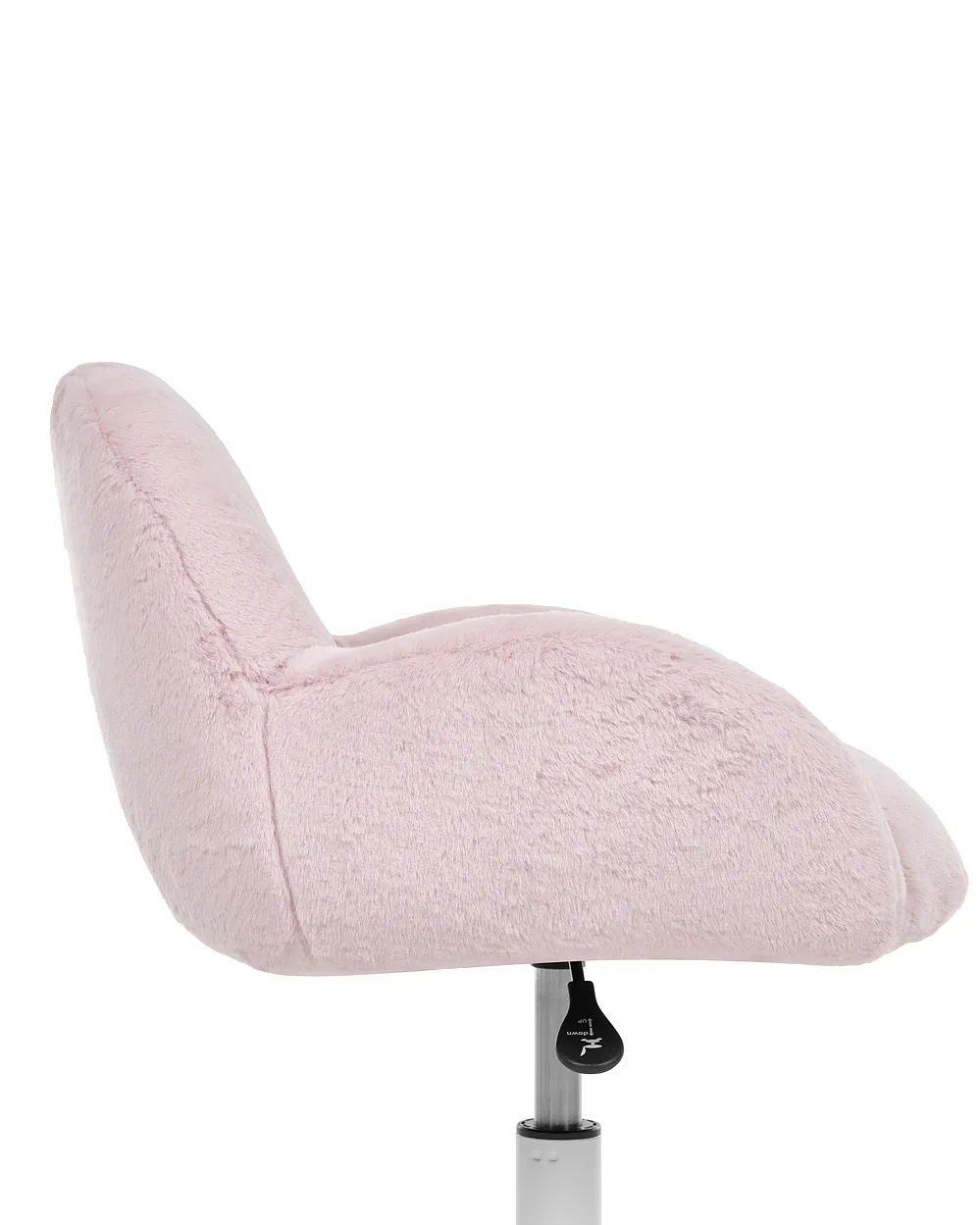 Desk Chair JUBBI Faux Fur Pastel Pink_1159630