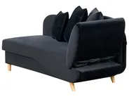 Rechtsseitige Chaiselongue MERI mit Stauraum Samtstoff Schwarz_914249