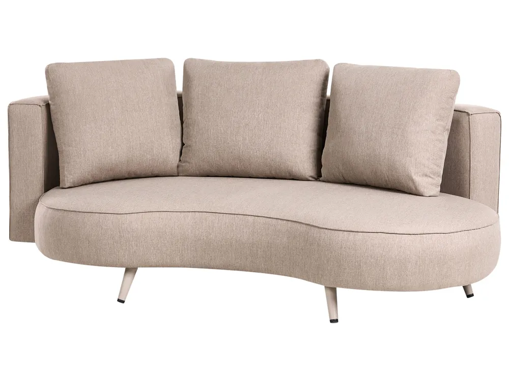 Gartensofa 3-Sitzer PARORI Beige linksseitig