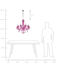 Kronleuchter KALANG L Rosa_1164454