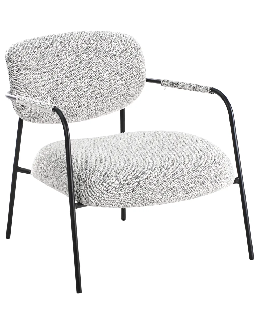 Armchair AUSVIKA Fabric Black/ White_994934