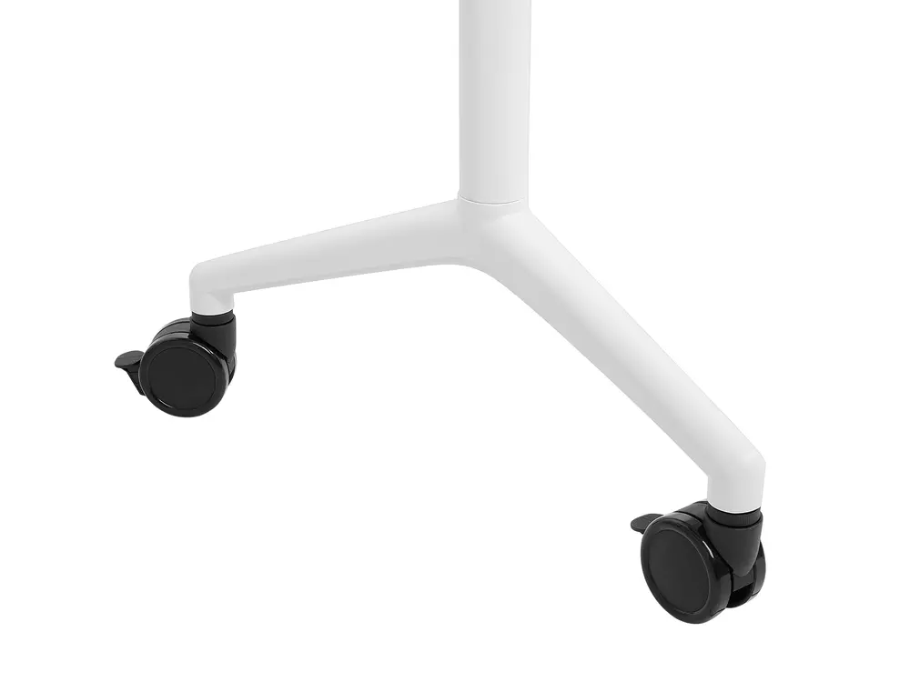Foldable Office Desk CAVI 160 cm 60 cm with Wheels White_922271