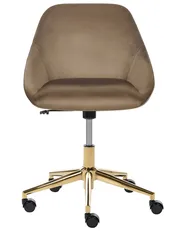 Desk Chair BARDSDALE Velvet Brown_1073435