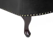 Left-Hand Chaise Longue NIMES Velvet Black_696700